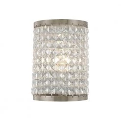 Grammercy 1 Light Brushed Nickel Wall Sconce by Livex Lighting -Livex Lighting shop brushed nickel livex lighting wall sconces 50571 91 fa 1000