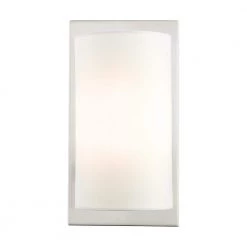 Meridian 1 Light Brushed Nickel Wall Sconce by Livex Lighting