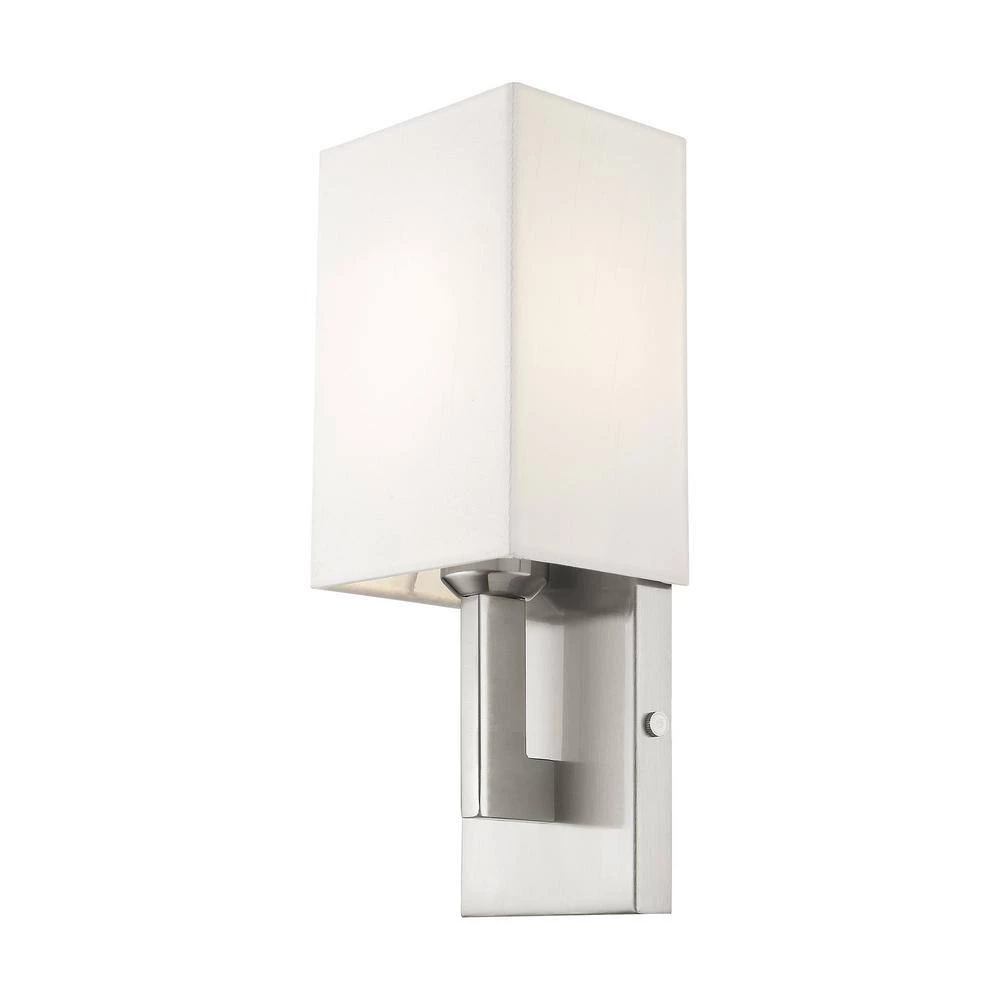 Hollborn 1 Light Brushed Nickel Wall Sconce by Livex Lighting 6 Hollborn 1 Light Brushed Nickel Wall Sconce by Livex Lighting - Image 6