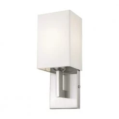 Hollborn 1 Light Brushed Nickel Wall Sconce by Livex Lighting 11 Hollborn 1 Light Brushed Nickel Wall Sconce by Livex Lighting -Livex Lighting shop brushed nickel livex lighting wall sconces 51101 91 4f 1000