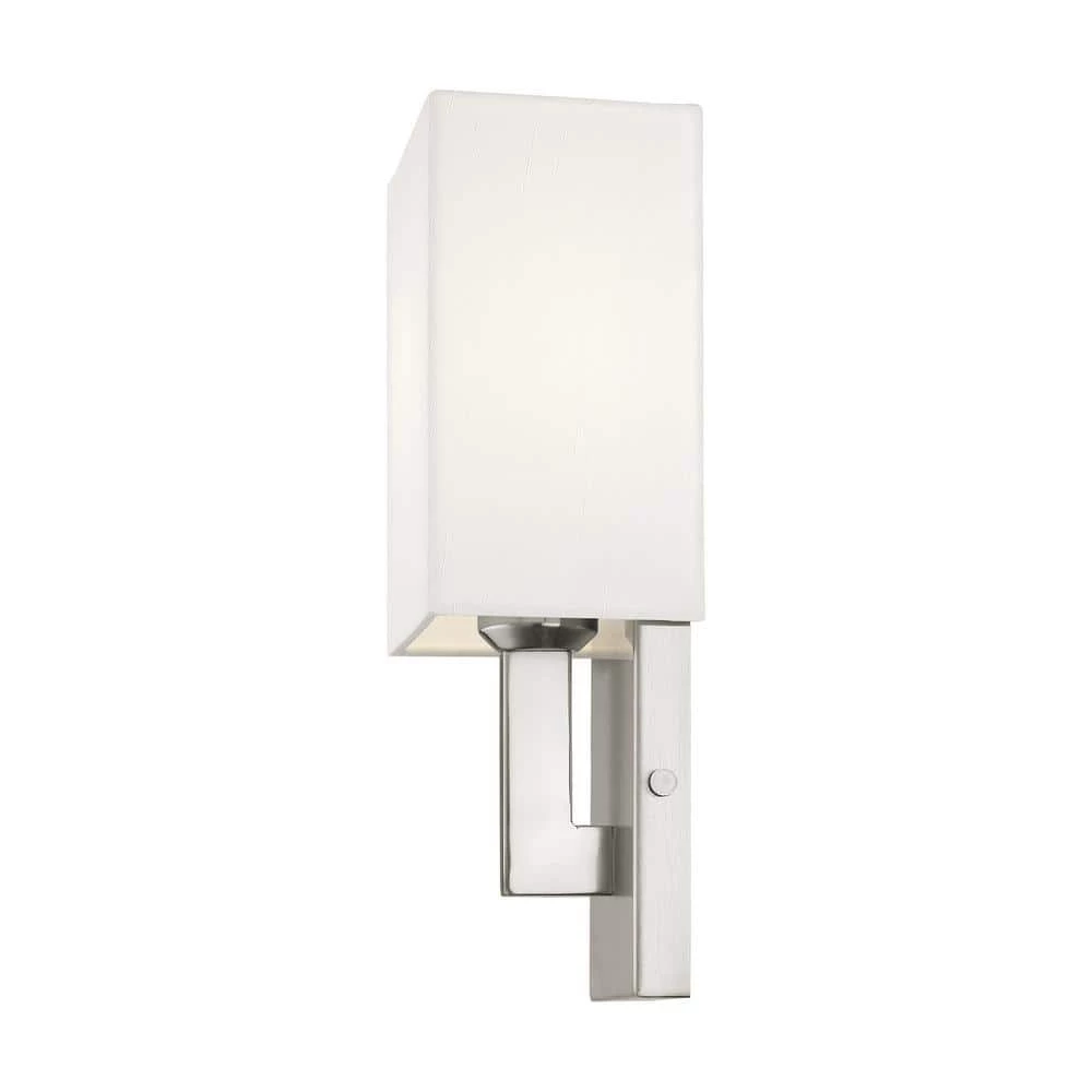 Hollborn 1 Light Brushed Nickel Wall Sconce by Livex Lighting 2 Hollborn 1 Light Brushed Nickel Wall Sconce by Livex Lighting - Image 2