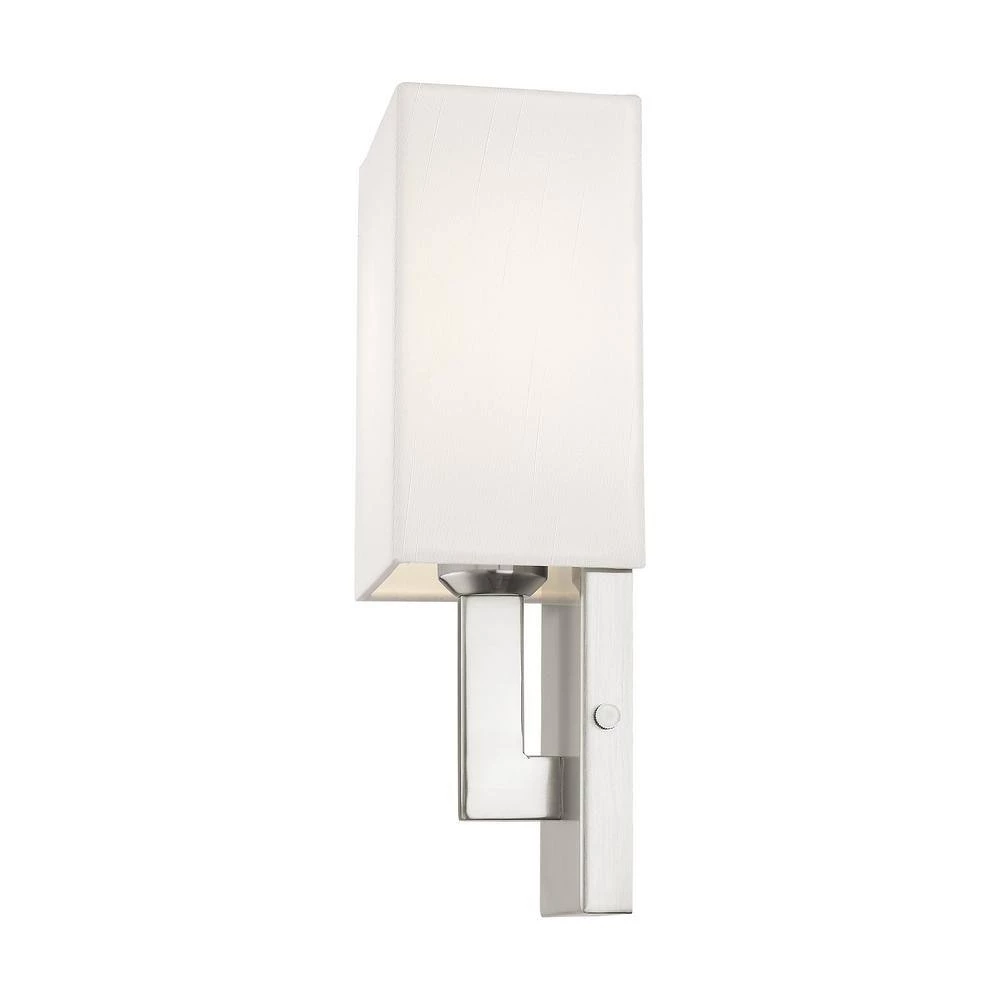Hollborn 1 Light Brushed Nickel Wall Sconce by Livex Lighting 8 Hollborn 1 Light Brushed Nickel Wall Sconce by Livex Lighting - Image 8