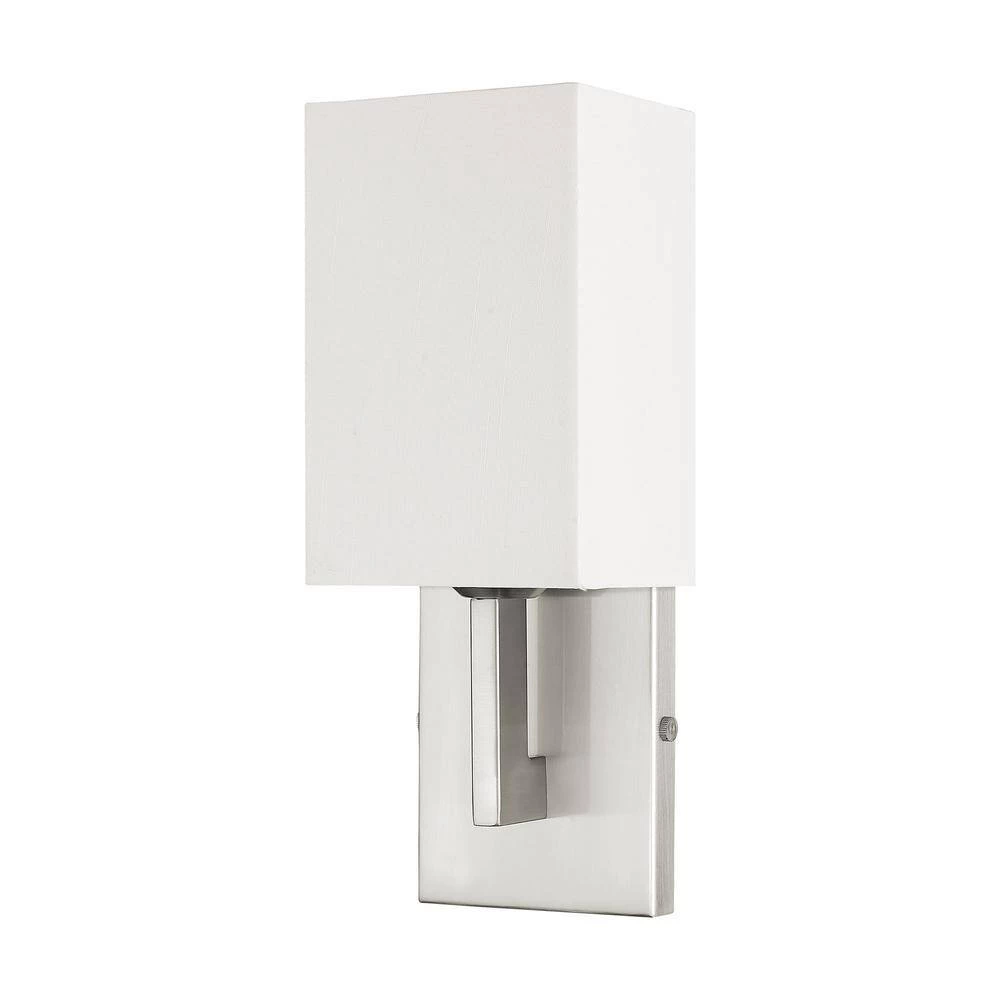 Hollborn 1 Light Brushed Nickel Wall Sconce by Livex Lighting 3 Hollborn 1 Light Brushed Nickel Wall Sconce by Livex Lighting - Image 3