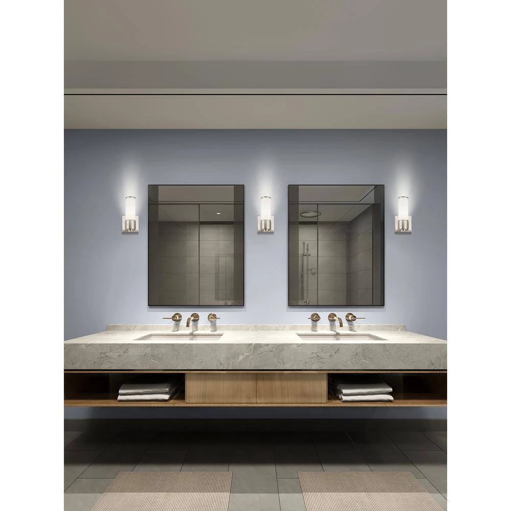 Weston 1 Light Brushed Nickel ADA Wall Sconce/ Bath Vanity by Livex Lighting 2 Weston 1 Light Brushed Nickel ADA Wall Sconce/ Bath Vanity by Livex Lighting - Image 2