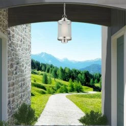 Nottingham 1 Light Brushed Nickel Outdoor Pendant Lantern by Livex Lighting 11 Nottingham 1 Light Brushed Nickel Outdoor Pendant Lantern by Livex Lighting -Livex Lighting shop brushed nickle livex lighting outdoor pendant lights 20685 91 40 1000
