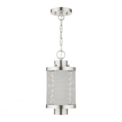 Nottingham 1 Light Brushed Nickel Outdoor Pendant Lantern by Livex Lighting 13 Nottingham 1 Light Brushed Nickel Outdoor Pendant Lantern by Livex Lighting -Livex Lighting shop brushed nickle livex lighting outdoor pendant lights 20685 91 c3 1000