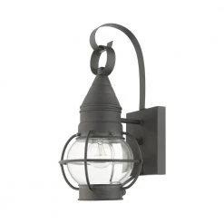 Newburyport 1 Light Charcoal Outdoor Wall Sconce by Livex Lighting -Livex Lighting shop charcoal livex lighting outdoor sconces 26900 61 c3 1000