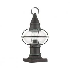 Newburyport 1 Light Charcoal Outdoor Post Top Lantern by Livex Lighting -Livex Lighting shop charcoal livex lighting post light sets 26902 61 c3 1000