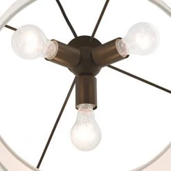 Meadow 3 Light English Bronze Pendant by Livex Lighting -Livex Lighting shop english bronze livex lighting chandeliers 49803 92 fa 1000