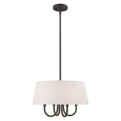 Belclaire 4 Light English Bronze Pendant Chandelier by Livex Lighting
