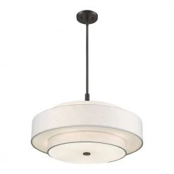 Meridian 5 Light English Bronze Pendant by Livex Lighting -Livex Lighting shop english bronze livex lighting chandeliers 52138 92 44 1000