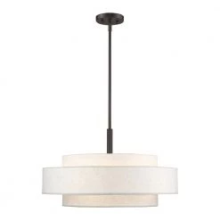 Meridian 5 Light English Bronze Pendant by Livex Lighting -Livex Lighting shop english bronze livex lighting chandeliers 52138 92 4f 1000