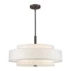 Meridian 5 Light English Bronze Pendant by Livex Lighting