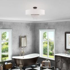 Carlisle 22 in. 5-Light English Bronze Semi-Flush Mount by Livex Lighting -Livex Lighting shop english bronze livex lighting flush mount lights 51098 92 a0 1000