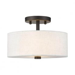 Meridian 2 Light English Bronze Semi Flush Mount by Livex Lighting -Livex Lighting shop english bronze livex lighting flush mount lights 52133 92 4f 1000