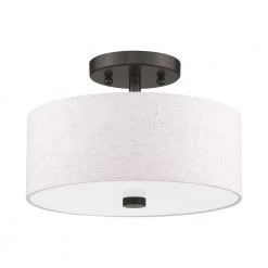 Meridian 2 Light English Bronze Semi Flush Mount by Livex Lighting -Livex Lighting shop english bronze livex lighting flush mount lights 52133 92 c3 1000