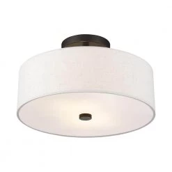Meridian 2 Light English Bronze Semi Flush Mount by Livex Lighting -Livex Lighting shop english bronze livex lighting flush mount lights 52134 92 1f 1000