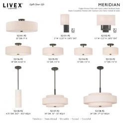 Meridian 2 Light English Bronze Semi Flush Mount by Livex Lighting -Livex Lighting shop english bronze livex lighting flush mount lights 52134 92 d4 1000