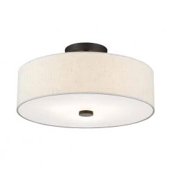 Meridian 3 Light English Bronze Semi Flush Mount by Livex Lighting -Livex Lighting shop english bronze livex lighting flush mount lights 52135 92 1f 1000