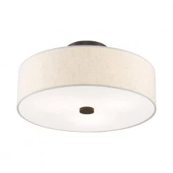 Meridian 3 Light English Bronze Semi Flush Mount by Livex Lighting -Livex Lighting shop english bronze livex lighting flush mount lights 52135 92 44 1000