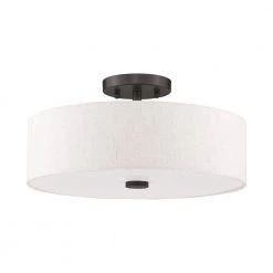 Meridian 3 Light English Bronze Semi Flush Mount by Livex Lighting -Livex Lighting shop english bronze livex lighting flush mount lights 52135 92 c3 1000