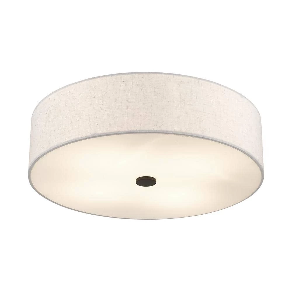 Meridian 4 Light English Bronze Semi Flush Mount by Livex Lighting 9 Meridian 4 Light English Bronze Semi Flush Mount by Livex Lighting - Image 9