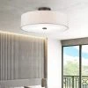 Meridian 4 Light English Bronze Semi Flush Mount by Livex Lighting