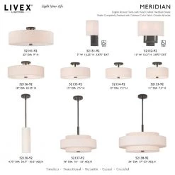 Meridian 5 Light English Bronze Semi Flush Mount by Livex Lighting -Livex Lighting shop english bronze livex lighting flush mount lights 52141 92 d4 1000