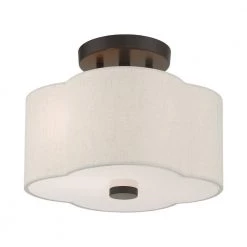Solstice 2 Light English Bronze Semi Flush Mount by Livex Lighting -Livex Lighting shop english bronze livex lighting flush mount lights 58061 92 1f 1000