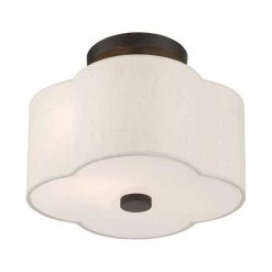 Solstice 2 Light English Bronze Semi Flush Mount by Livex Lighting -Livex Lighting shop english bronze livex lighting flush mount lights 58061 92 4f 1000