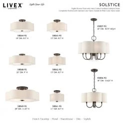 Solstice 2 Light English Bronze Semi Flush Mount by Livex Lighting -Livex Lighting shop english bronze livex lighting flush mount lights 58061 92 d4 1000