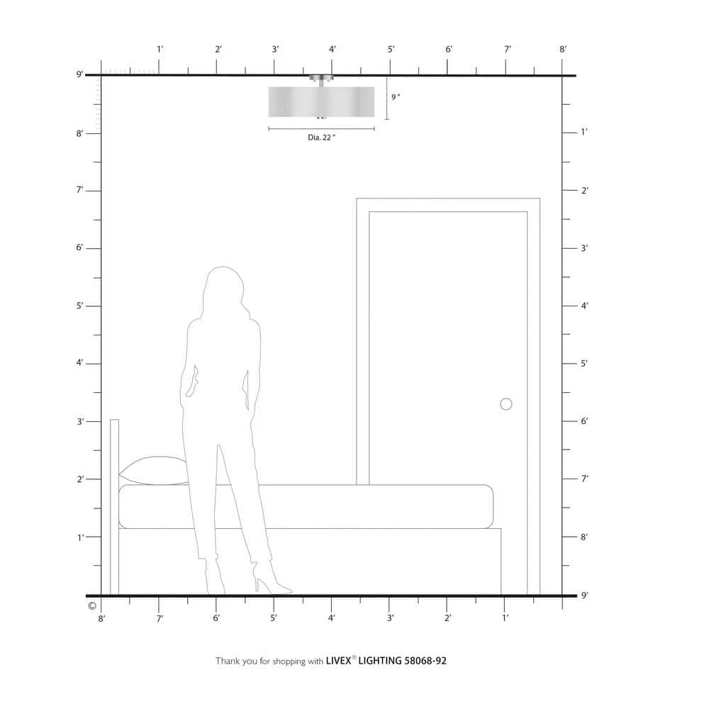 Solstice 5 Light English Bronze Semi Flush Mount by Livex Lighting 4 Solstice 5 Light English Bronze Semi Flush Mount by Livex Lighting - Image 4
