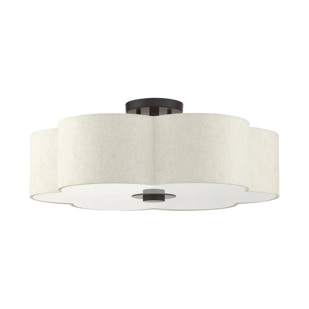 Solstice 5 Light English Bronze Semi Flush Mount by Livex Lighting 5 Solstice 5 Light English Bronze Semi Flush Mount by Livex Lighting - Image 5