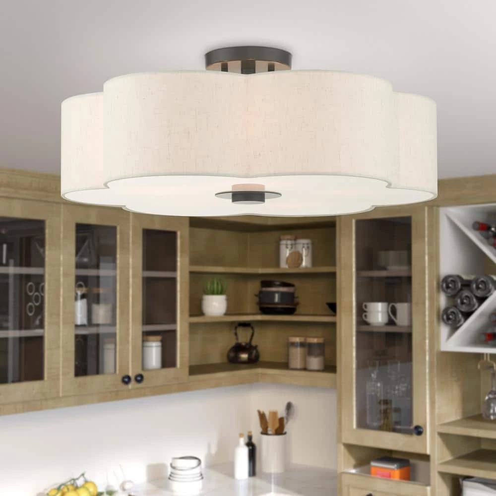 Solstice 5 Light English Bronze Semi Flush Mount by Livex Lighting 2 Solstice 5 Light English Bronze Semi Flush Mount by Livex Lighting - Image 2