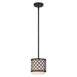 Arabesque 1 Light English Bronze Mini Pendant by Livex Lighting -Livex Lighting shop english bronze livex lighting pendant lights 41118 92 4f 1000
