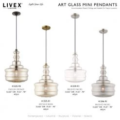 Art Glass Mini Pendants 1 Light English Bronze Mini Pendant by Livex Lighting -Livex Lighting shop english bronze livex lighting pendant lights 41225 92 d4 1000