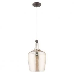 Art Glass Mini Pendants 1 Light English Bronze Mini Pendant by Livex Lighting -Livex Lighting shop english bronze livex lighting pendant lights 41226 92 c3 1000