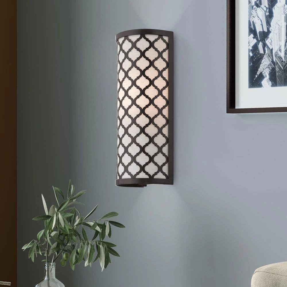 Arabesque 1 Light English Bronze ADA Wall Sconce by Livex Lighting 2 Arabesque 1 Light English Bronze ADA Wall Sconce by Livex Lighting - Image 2