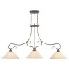 Coronado 3 Light Imperial Bronze Island by Livex Lighting