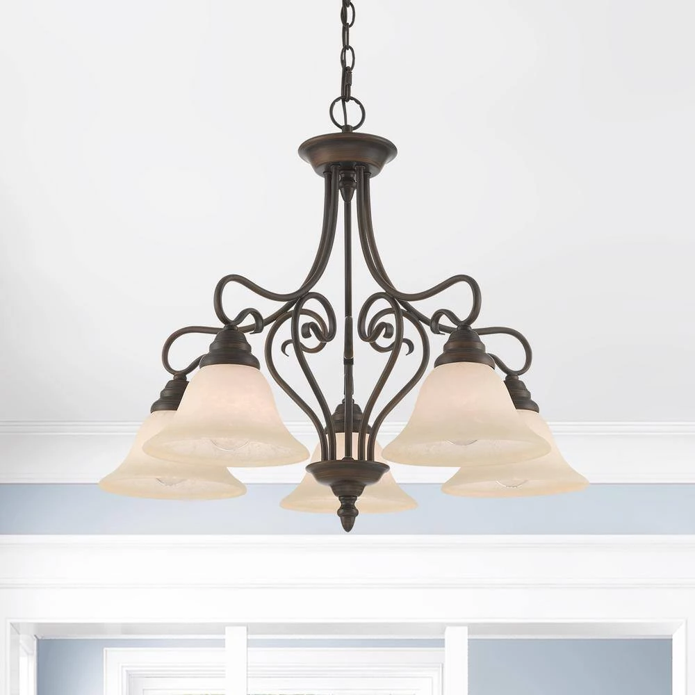 Coronado 5 Light Imperial Bronze Chandelier by Livex Lighting 5 Coronado 5 Light Imperial Bronze Chandelier by Livex Lighting - Image 5