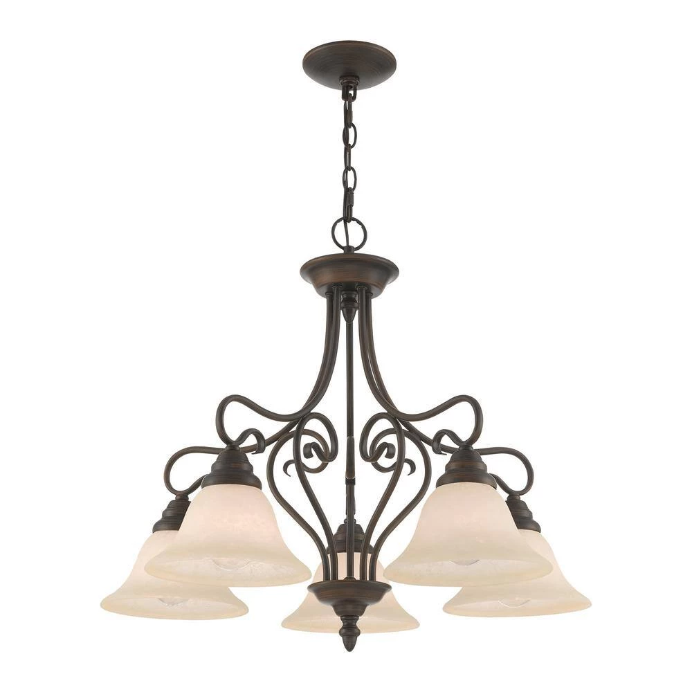 Coronado 5 Light Imperial Bronze Chandelier by Livex Lighting 9 Coronado 5 Light Imperial Bronze Chandelier by Livex Lighting - Image 9