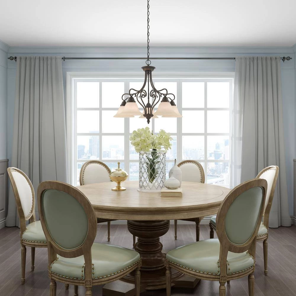 Coronado 5 Light Imperial Bronze Chandelier by Livex Lighting 3 Coronado 5 Light Imperial Bronze Chandelier by Livex Lighting - Image 3