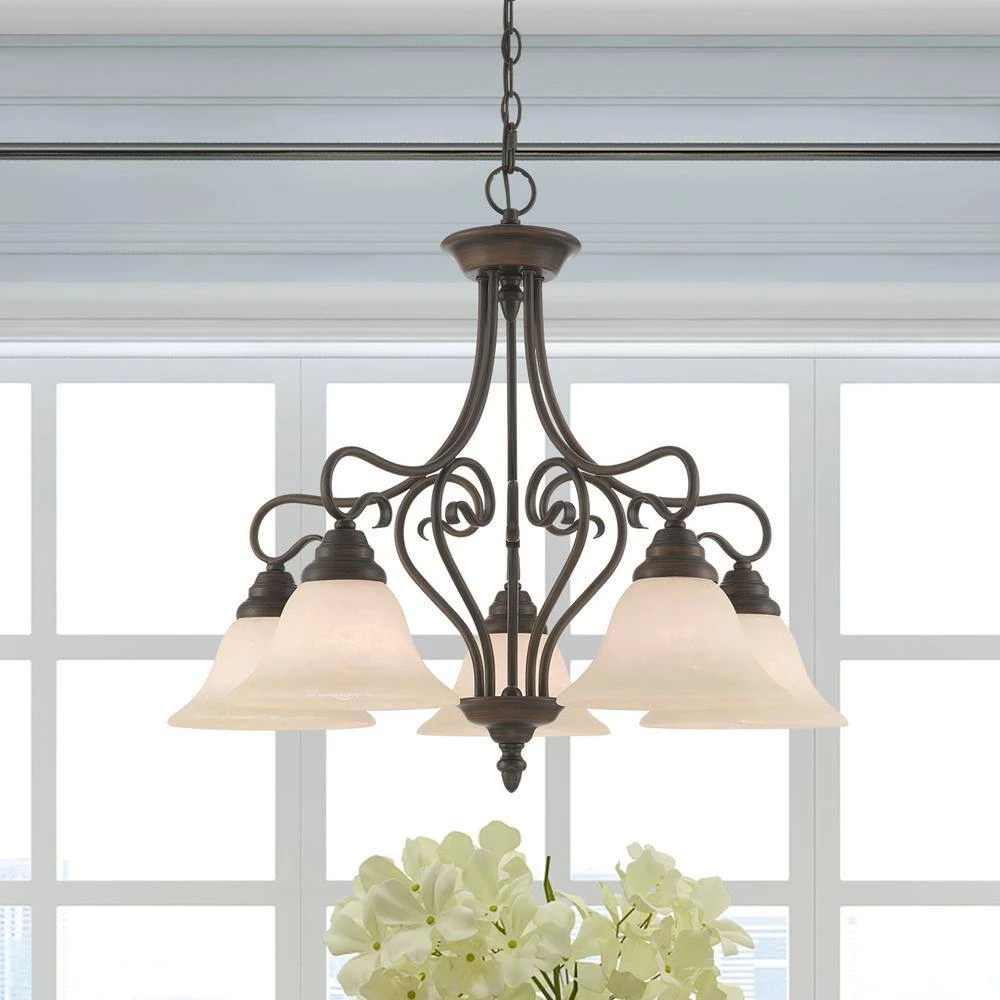 Coronado 5 Light Imperial Bronze Chandelier by Livex Lighting 4 Coronado 5 Light Imperial Bronze Chandelier by Livex Lighting - Image 4