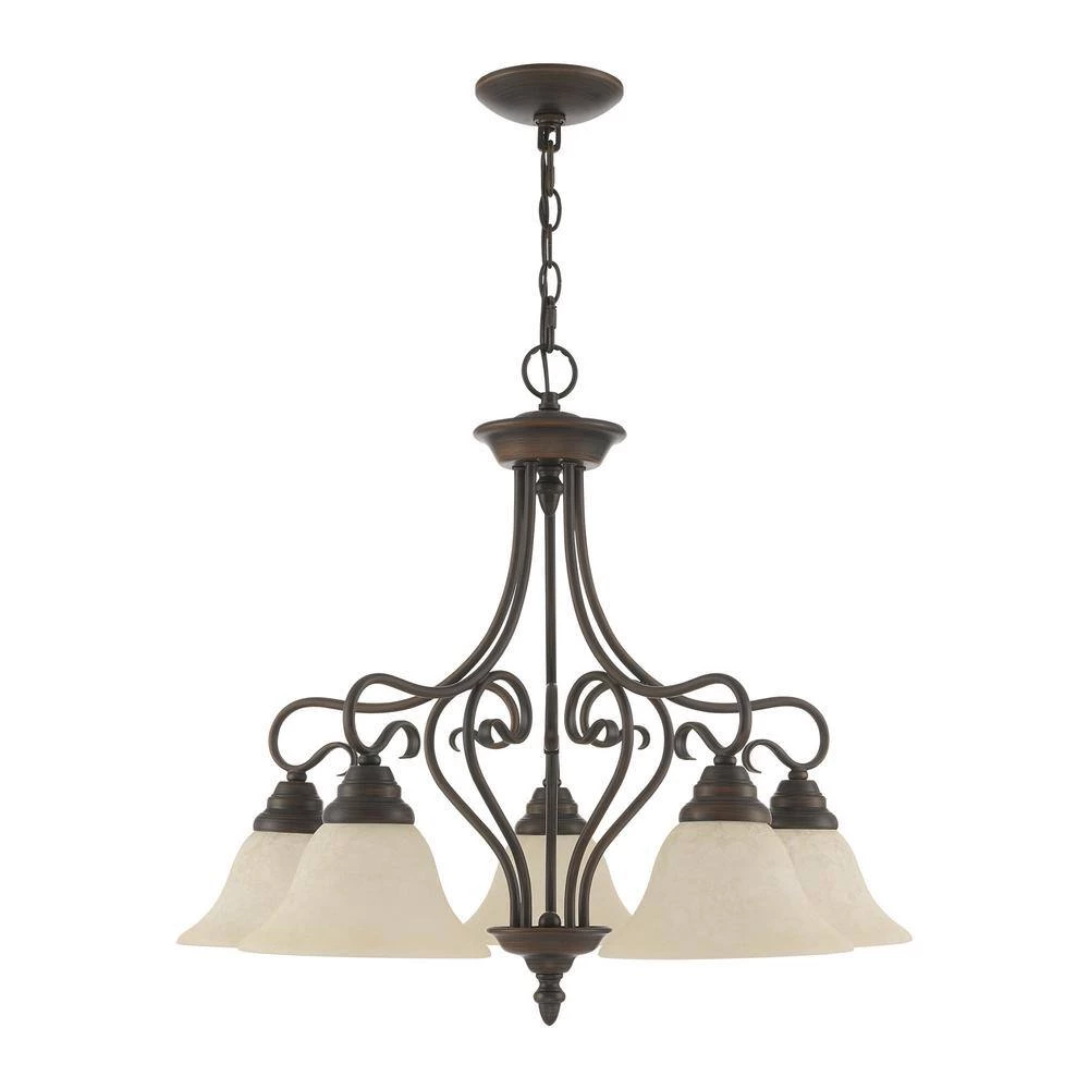 Coronado 5 Light Imperial Bronze Chandelier by Livex Lighting 7 Coronado 5 Light Imperial Bronze Chandelier by Livex Lighting - Image 7