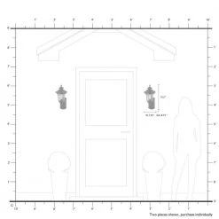 Oxford 1 Light Imperial Bronze Outdoor Wall Sconce by Livex Lighting -Livex Lighting shop imperial bronze livex lighting outdoor sconces 7650 58 44 1000