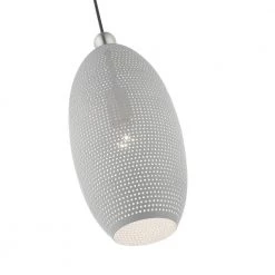 Dublin 1 Light Nordic Gray with Brushed Nickel Accents Pendant by Livex Lighting 21 Dublin 1 Light Nordic Gray with Brushed Nickel Accents Pendant by Livex Lighting -Livex Lighting shop nordic gray livex lighting chandeliers 49101 80 44 1000