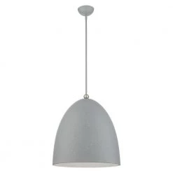 Arlington 3 Light Nordic Gray with Brushed Nickel Accents Pendant by Livex Lighting -Livex Lighting shop nordic gray livex lighting chandeliers 49110 80 1f 1000