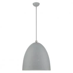 Arlington 3 Light Nordic Gray with Brushed Nickel Accents Pendant by Livex Lighting