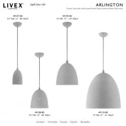 Arlington 3 Light Nordic Gray with Brushed Nickel Accents Pendant by Livex Lighting -Livex Lighting shop nordic gray livex lighting chandeliers 49110 80 d4 1000