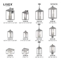 Nyack Small 1-Light Nordic Gray Outdoor Pendant Lantern by Livex Lighting -Livex Lighting shop nordic gray livex lighting outdoor pendant lights 20591 80 66 1000